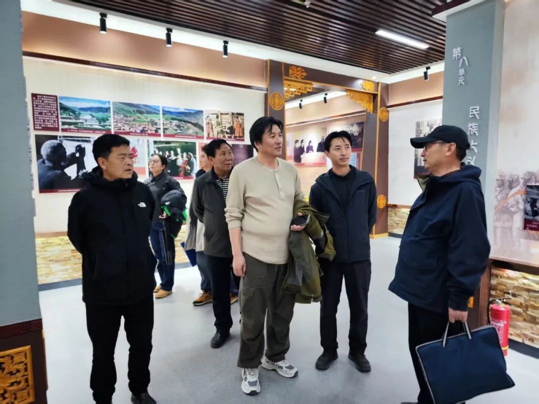 海南州民族歌舞团一行来我馆调研交流